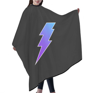 Personality  Bolt Blue Gradient Vector Icon Hair Cutting Cape