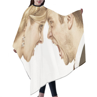 Personality  Wedding Fury Couple Yelling, Relationship Difficulties Hair Cutting Cape