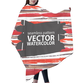 Personality  Seamless Pattern With Watercolor Stripes Hair Cutting Cape