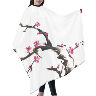 Personality  Plum Blossom Hair Cutting Cape