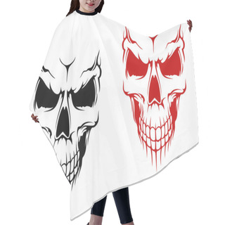 Personality  Smiling Skull Hair Cutting Cape