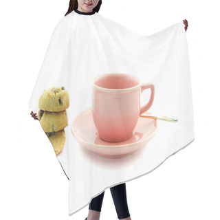 Personality  Little Pink Tea Cup Hair Cutting Cape