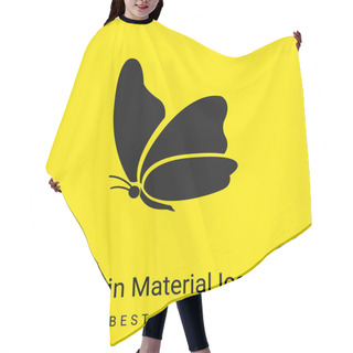 Personality  Big Wing Butterfly Minimal Bright Yellow Material Icon Hair Cutting Cape