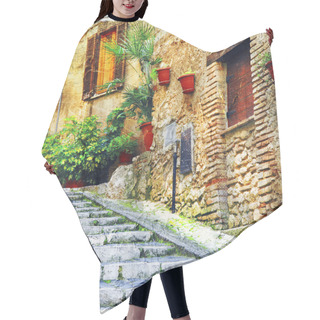 Personality  Beautiful Old Villages Of Italy, Casperia, Artistic Picture Hair Cutting Cape