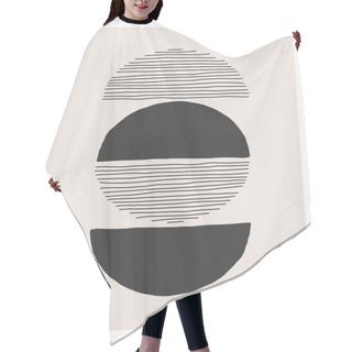 Personality  Trendy Abstract Aesthetic Creative Minimalist Artistic Hand Drawn Composition Hair Cutting Cape