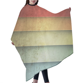 Personality  Rainbow Horizontal Lines Vintage Background Hair Cutting Cape