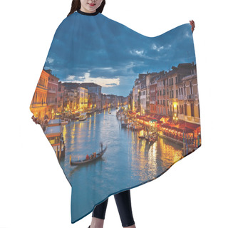 Personality  Grand Canal At Night, Venice Hair Cutting Cape