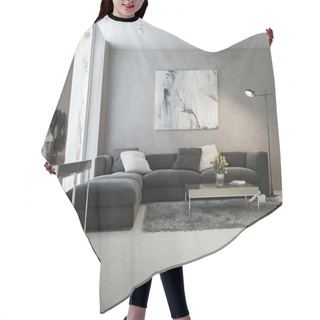 Personality  Modern Interior Of Living Room Hair Cutting Cape
