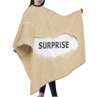 Personality  Surprise Torn Paper Concept Hair Cutting Cape