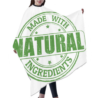 Personality  Made With Natural Ingredients Stamp Hair Cutting Cape