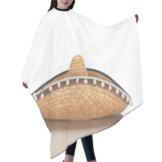 Personality  Mexican Sombrero On White Background Hair Cutting Cape