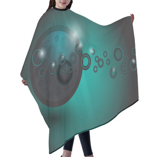 Personality  Space Abstract Background Vector Illustration  Hair Cutting Cape
