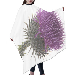Personality  Flowers Released A White Background Hair Cutting Cape