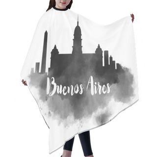 Personality  Buenos Aires Watercolor Cityscape Hair Cutting Cape