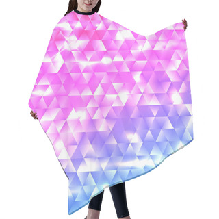 Personality  Glowing Rainbow Geometric Gradient Triangle Mosaic Background. Template For Cover, Brochure, Flyer, Banner, Poster. Abstract Electric Colorful Vector Backdrop With Flares And Sparkles. Hair Cutting Cape