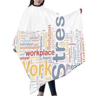 Personality  Work Stress Background Concept Hair Cutting Cape