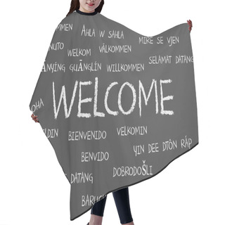 Personality  Welcome Word Cloud Hair Cutting Cape