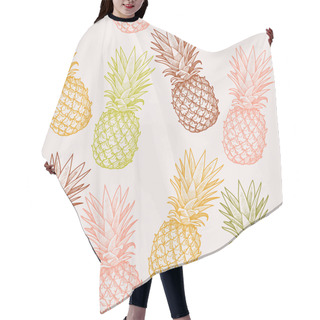 Personality  Seamless Pineapple Hair Cutting Cape