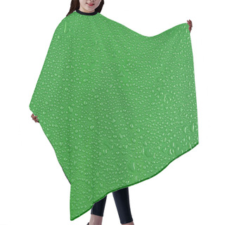 Personality  Water Drops On Green Hair Cutting Cape