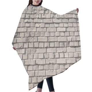 Personality  White Brick Wall Background Hair Cutting Cape