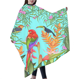 Personality  Exotic Tropical Background Hair Cutting Cape