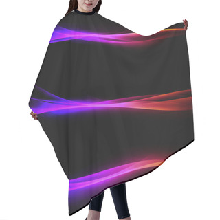 Personality  Bright Green Blue Speed Abstract Lines Flow Minimalistic Fresh Swoosh Seasonal Spring Wave Transition Divider Editable Template Hair Cutting Cape