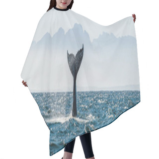 Personality  Seascape With Whale Tail Hair Cutting Cape