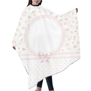 Personality  Baby Pink Flower Background Hair Cutting Cape