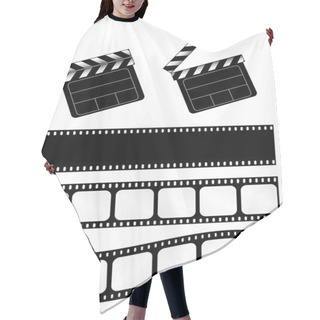 Personality  Open And Closed Movie Clapper + 3 Film Strips Hair Cutting Cape
