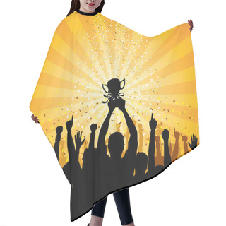 Personality  Cheering Crowd Hair Cutting Cape