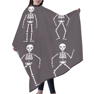 Personality  Skeletons Dancing Banner Hair Cutting Cape