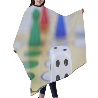 Personality  Game Board And Dice Hair Cutting Cape