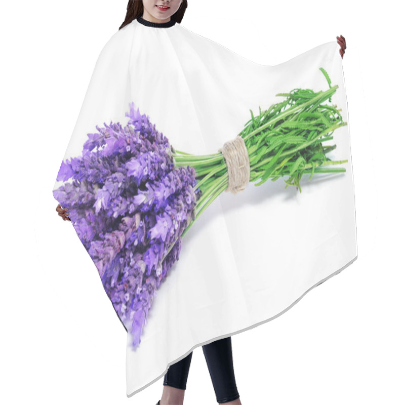 Personality  Lavender flowers hair cutting cape