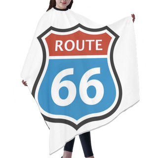 Personality  Vintage Sign For Route 66 Hair Cutting Cape