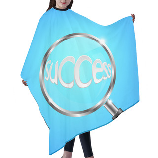 Personality  Magnifying Glass Focus Success Hair Cutting Cape