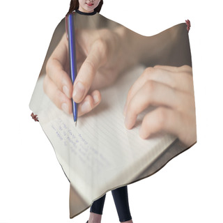 Personality  Abstract Hands Writing On The Paper Hair Cutting Cape