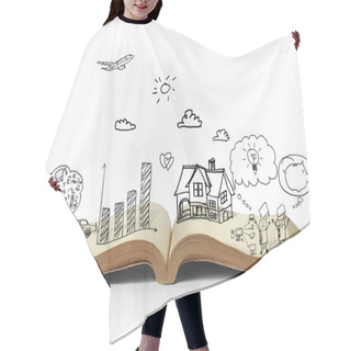 Personality  Open Book Hair Cutting Cape