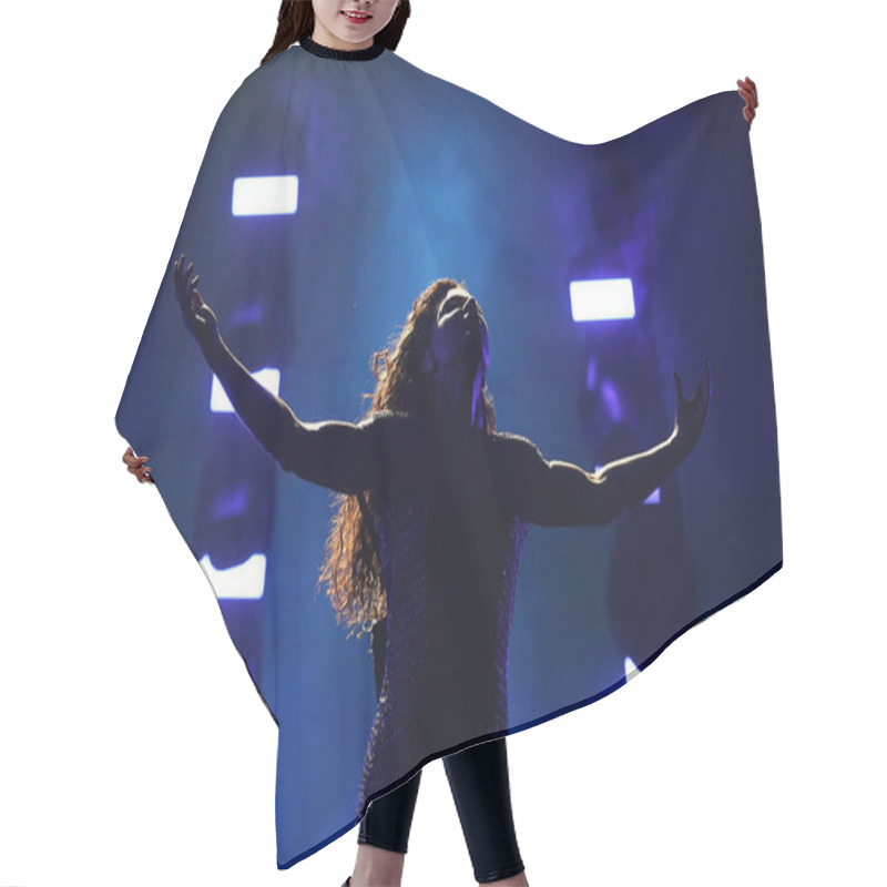 Personality   Ruslana from Ukraine Eurovision 2017 hair cutting cape