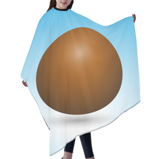 Personality  Chocolate Egg On Blue Background Hair Cutting Cape