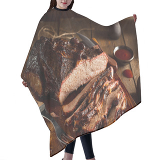 Personality  Homemade Smoked Barbecue Beef Brisket Hair Cutting Cape