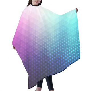 Personality  Colorful Abstract Geometric Vector Background. Hair Cutting Cape