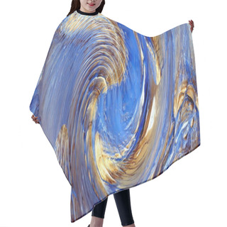 Personality  Abstract Photography With Wave Effect, Art  Digital, Abstract, Yin Yang Symbol, Hair Cutting Cape