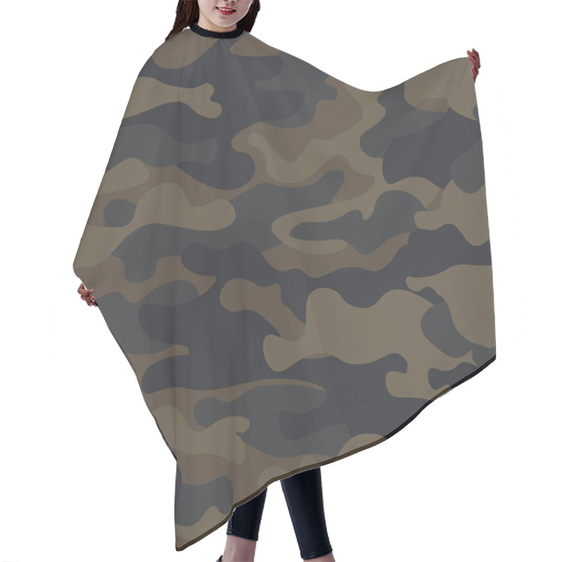 Personality  Mountain Seamless Camouflage Pattern with abstract lines for Army Clothing and apparels. Camouflage pattern background seamless vector illustration. Abstract Vector Military Camo Background. hair cutting cape