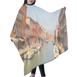 Personality  Buildings And Boats In Murano Hair Cutting Cape