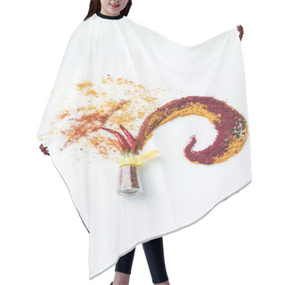 Personality  Assorted Spices Composition Hair Cutting Cape