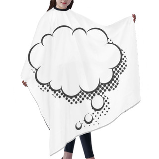 Personality  Speech Bubble In The Form Of A Cloud Vector Flat Isolated Hair Cutting Cape