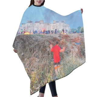 Personality  Lag BaOmer Bonfires In Israel Hair Cutting Cape