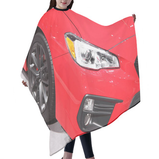 Personality  Sports Car Head Lamp And Front End View Hair Cutting Cape