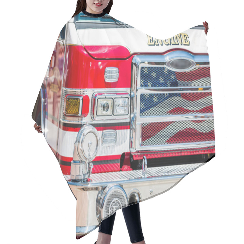 Personality  Fire Truck Hair Cutting Cape