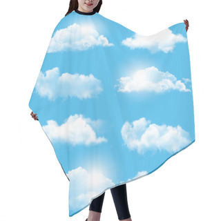 Personality  Set Of Transparent Different Clouds. Vector.  Hair Cutting Cape